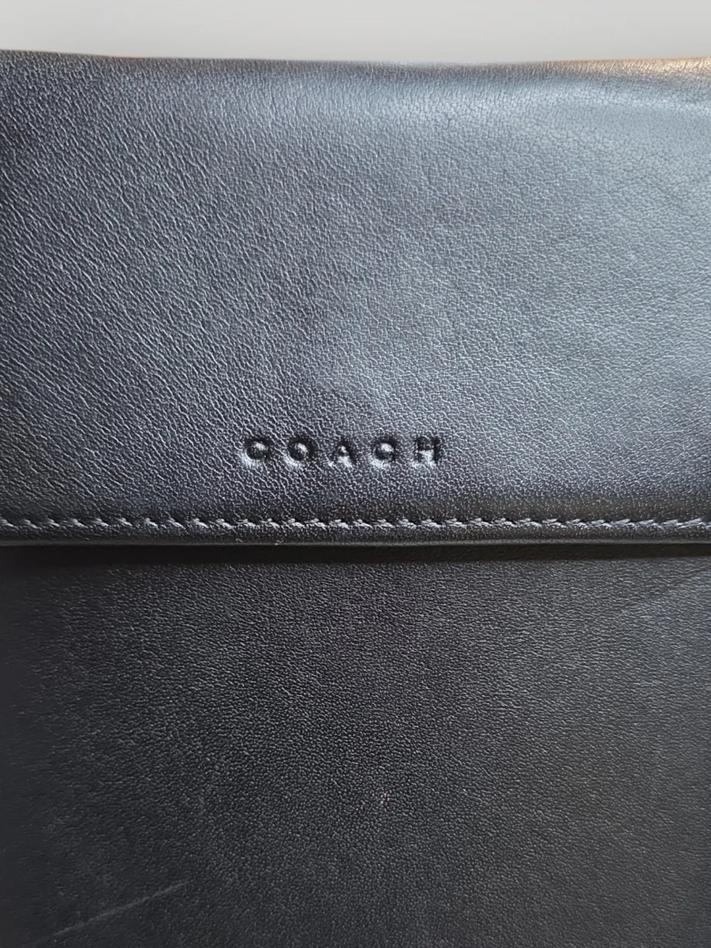 COACH VTG 1999 CONVERTIBLE BLK SWING CROSSBODY BAG PURSE TRIFOLD WALLET EUC